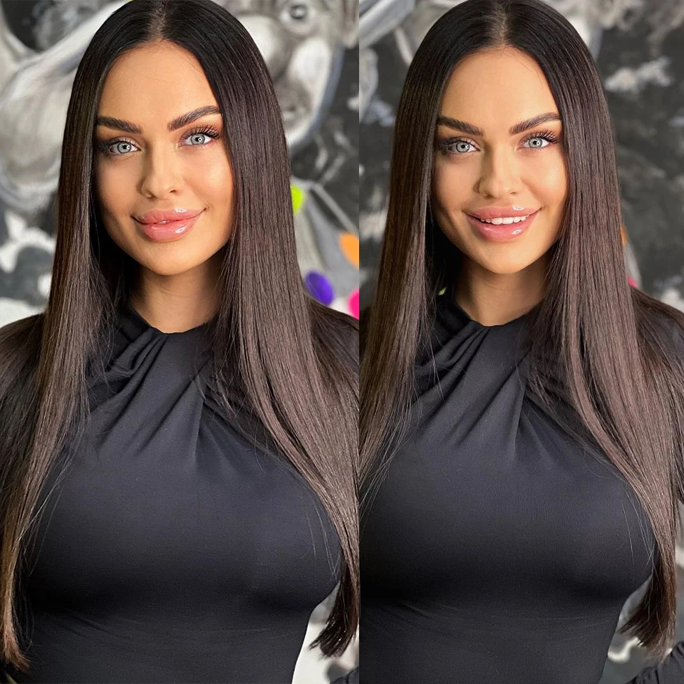 Ariel Straight Pony Twist warkocz syntetyczny Ariel prosty włosy plecione Ombre blond miękkie 22 Cal szydełkowe włosy przedłużenia