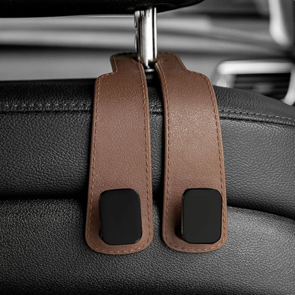 2 in 1 Car Headrest Hook Universal Large Load-Bearing Car Seat Back Hanger Hidden Car Hooks Car Interior Accessories