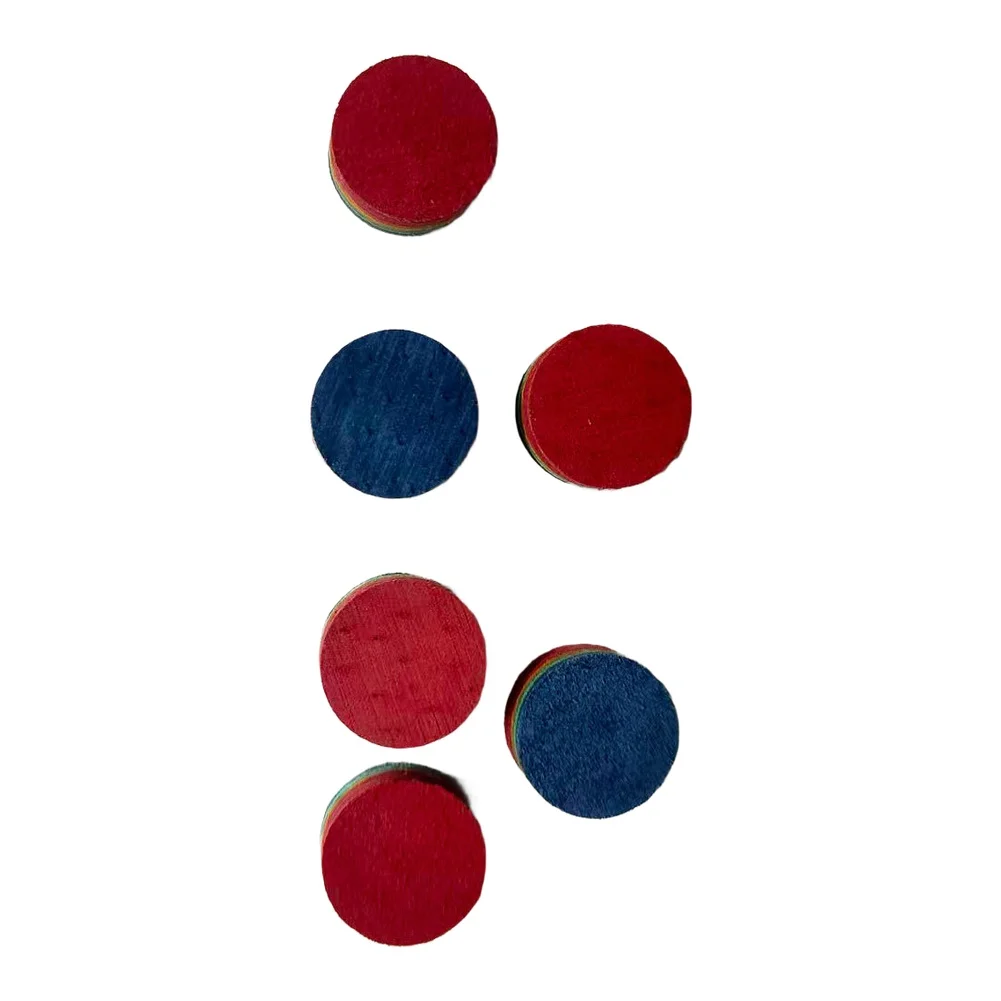 مجموعة من 2 أطراف جديلة لحمام السباحة بقطر 14 مم و6 طبقات للجلد متوسطة الصلابة لدقة البلياردو والسنوكر