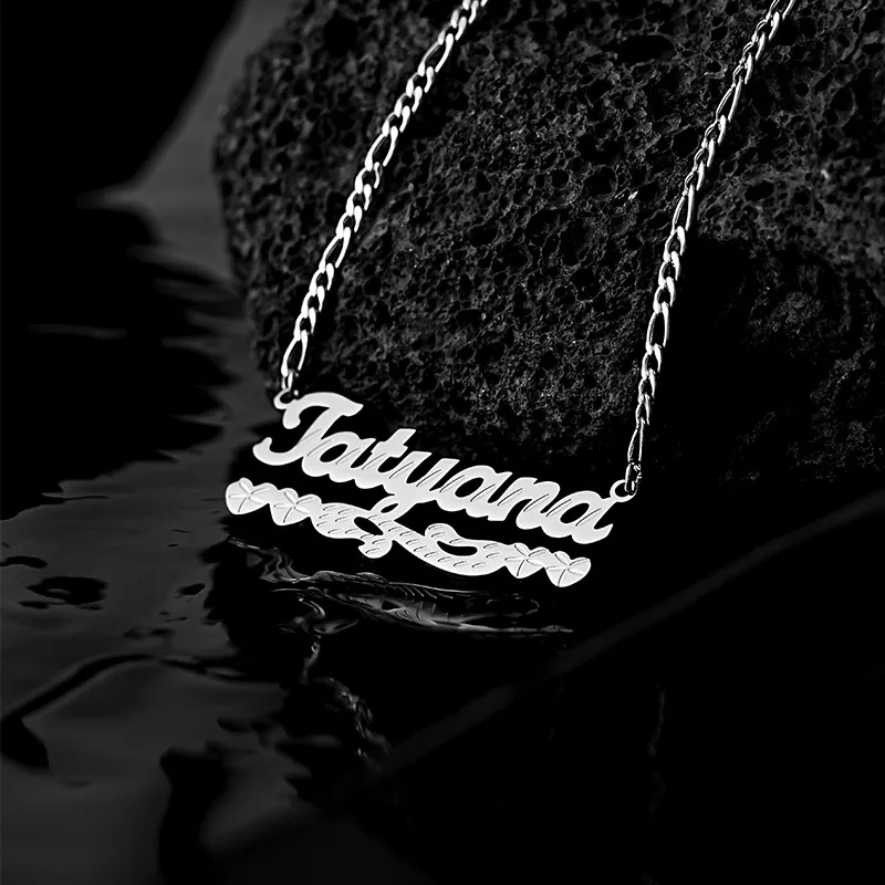 

Personalized Custom Heart Letter Pendant for Women Stainless Steel Customized Name Necklace Fashion Jewelry Gift Dropshipping