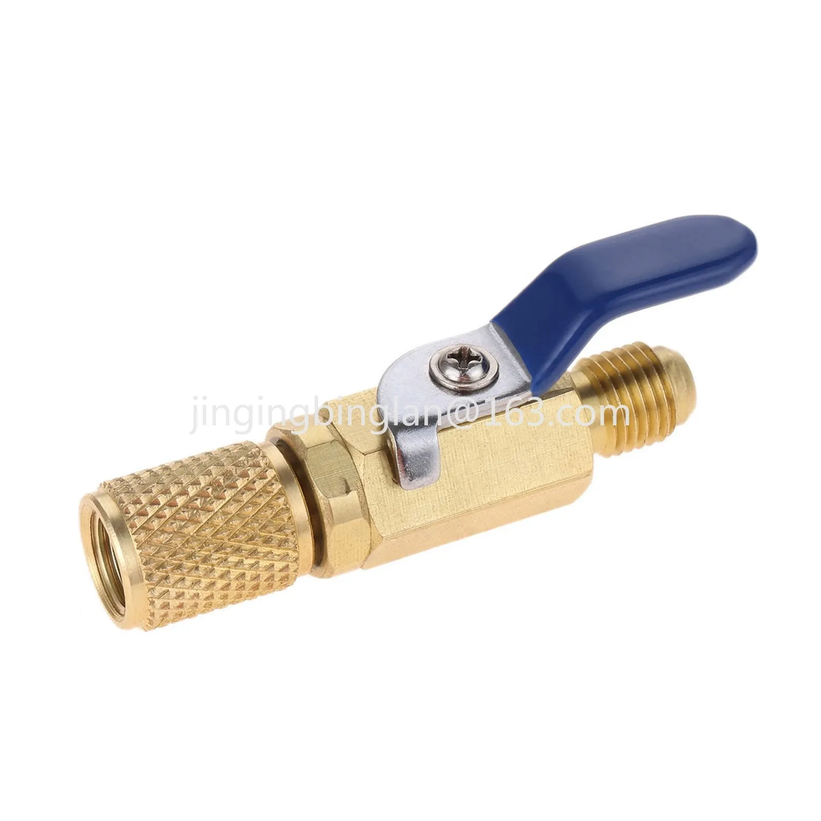 R134A R410A R12 R1234YF Air conditioning refrigeration ball valve closed internal and external thread 1/4SAE
