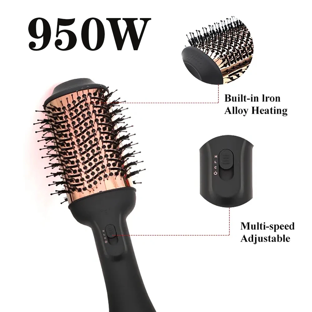 Nowa aktualizacja jednostopniowe szczotki gorącego powietrza grzebień suszarka do włosów profesjonalny matowy uchwyt Curling prosta elektryczna suszarka wysokiej jakości