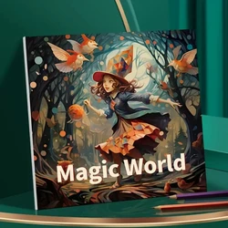 1pc Art Coloring Book 22 Page Coloring Books Gift For Birthday Party Relieve Stress Kill Time Graffiti Painting Drawing Art Book