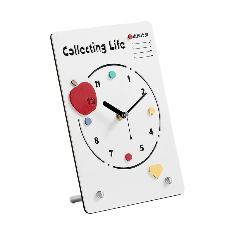 

Living room simple creative desk clock modern home desktop ornament porch TV cabinet decoration
