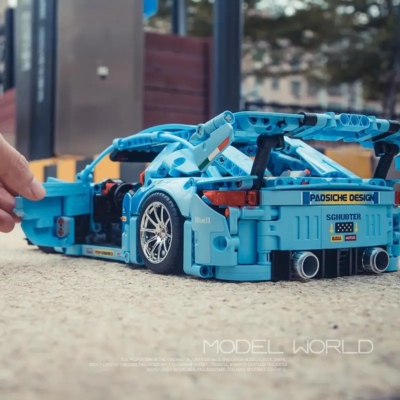 OUZEY Blocchi di costruzione per auto sportive in scala 1:14, oltre 14 kit di modelli di veicoli da corsa complessi, regalo di progetto fai da te avanzato per adulti