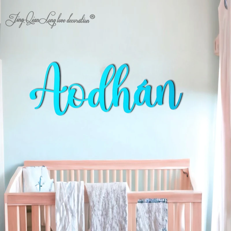

Custom Wooden Name Sign: Nursery Wall Decordecorate a child's room, baby's room or party, giant writing for birthday,