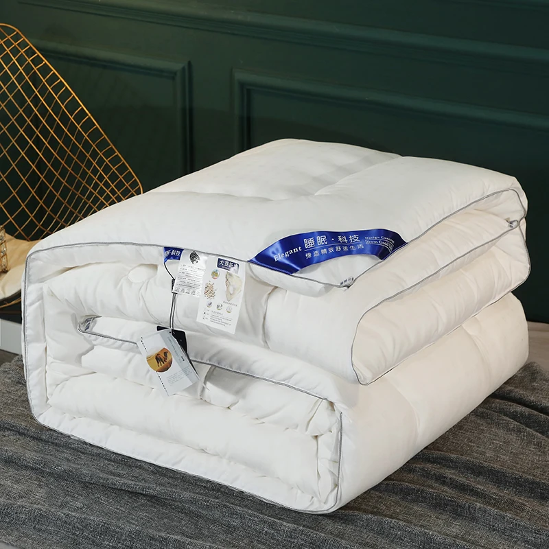 

Thickened Soybean Fiber Blanket Warm Quilt All Seasons Universal Single Person Dormitory Bedding Double Bed Size