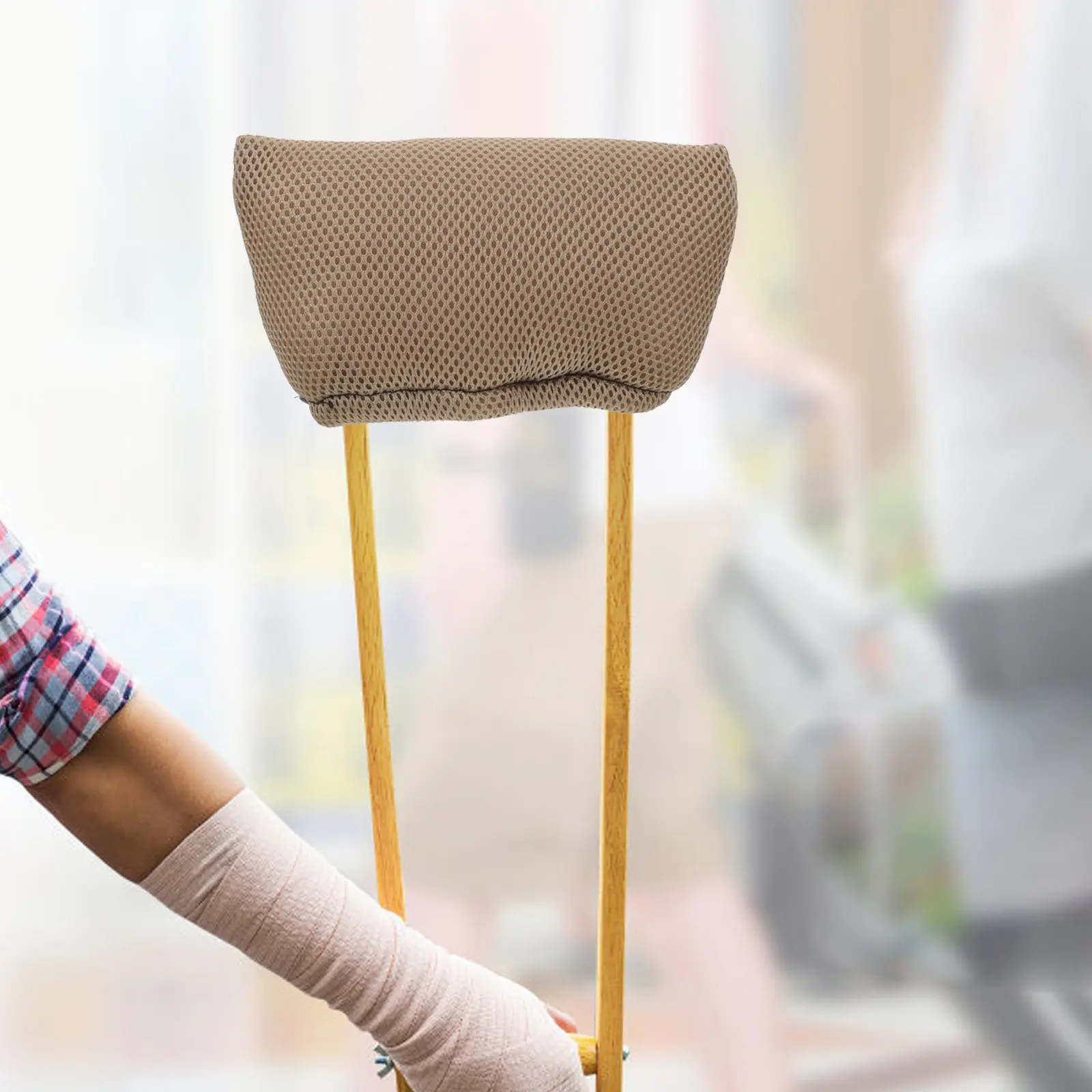 

1Pair Cotton Crutch Handle Grips Non-Slip Wear-Resistant Replacement for Standard Medical Crutches Armpit Pad Walking Stick