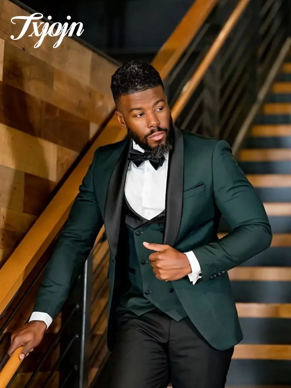 Navy Suits for Men Slim Fit Formal Wedding Tuxedos Fashion Mens Blazer Vest Pants 3 Pieces Business Party Prom Jackets