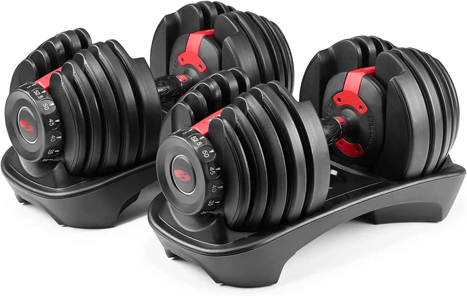 OEM Gym Workout Automatic Adjustable Dumbbell Set 40kg 90lbs Power Weight Lifting Training Steel Silicon Purple Black Home Use