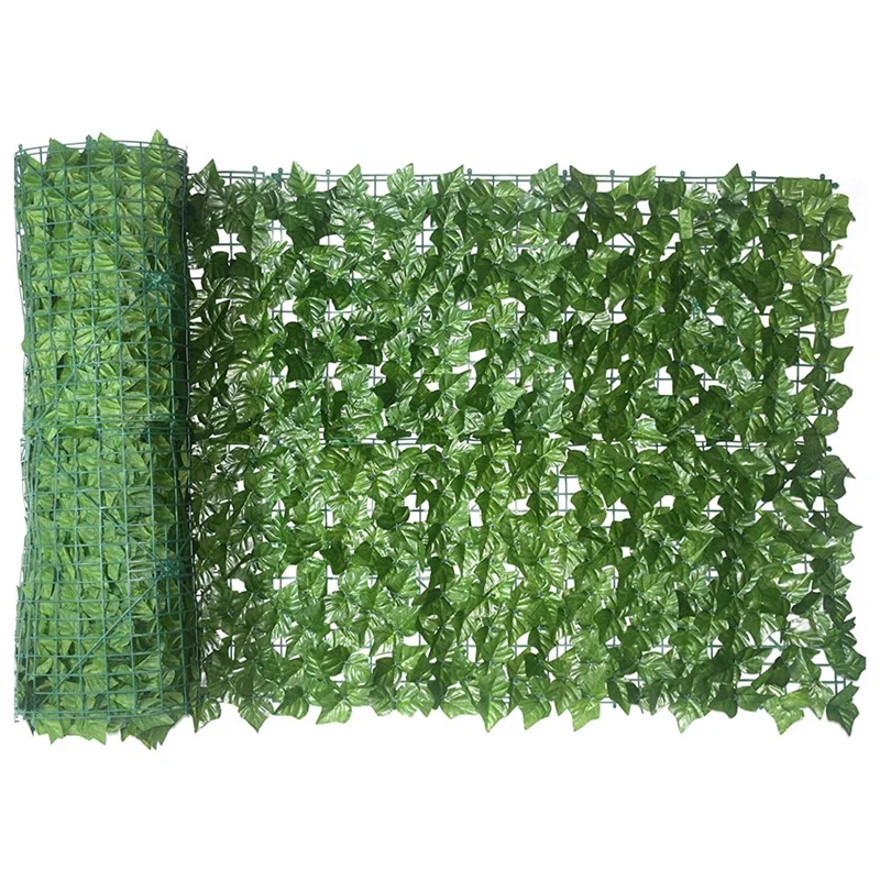 A21I-Leaf Fence Privacy Screen Greenery Backdrop, Artificial Ivy Privacy Fence And Faux Ivy Vine Leaf Decoration - 118X39.4In