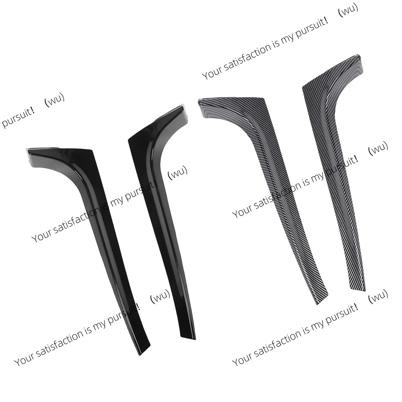 Sporty Look Rear Window Side Spoiler Wing Trim Splitter Back Window Splitter Replacement For VW Golf 5 MK5 R32 GTI 2003-2008