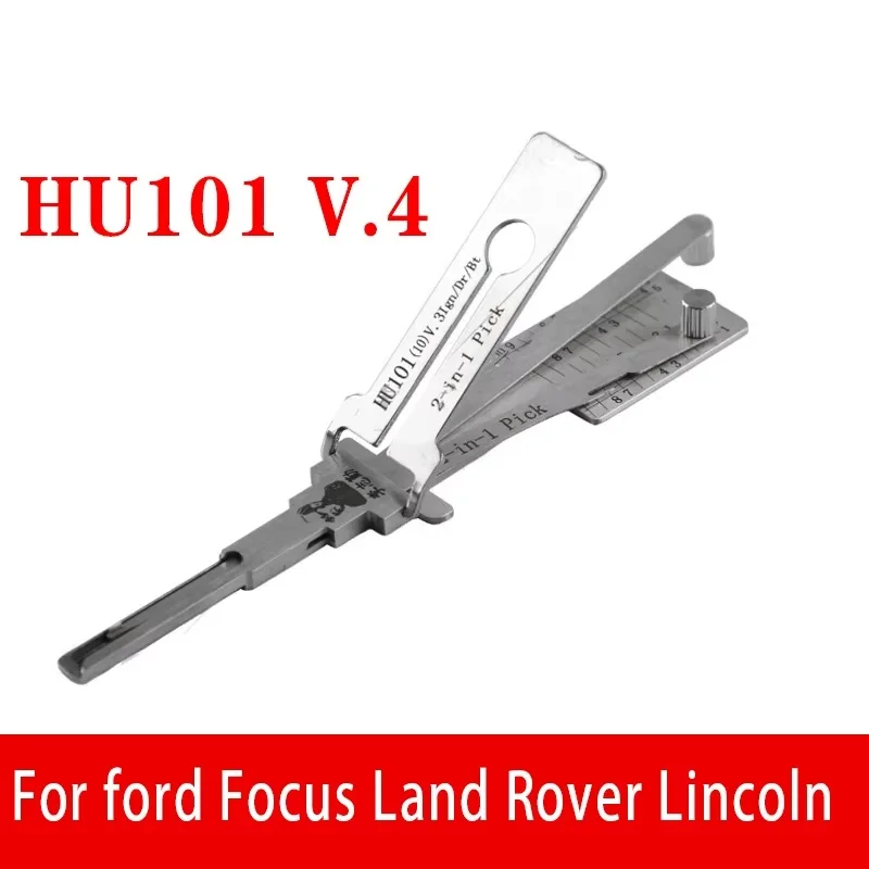 Original HU101 V.4 EXT Key Decoder Tool for Ford Land Rover Volvo Lincoln Lishi 2-in-1 Pick Locksmtihs