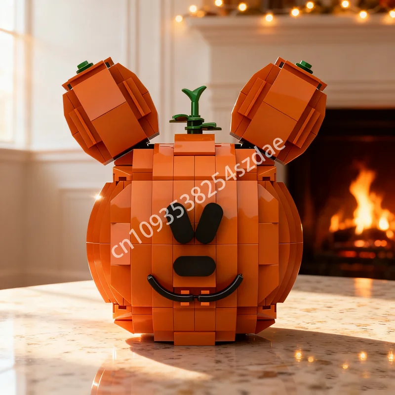 

314 шт. MOC Микки Джек O фонарь размноженная модель строительные блоки игрушки строительные DIY рождественские подарки образование дети день рождения