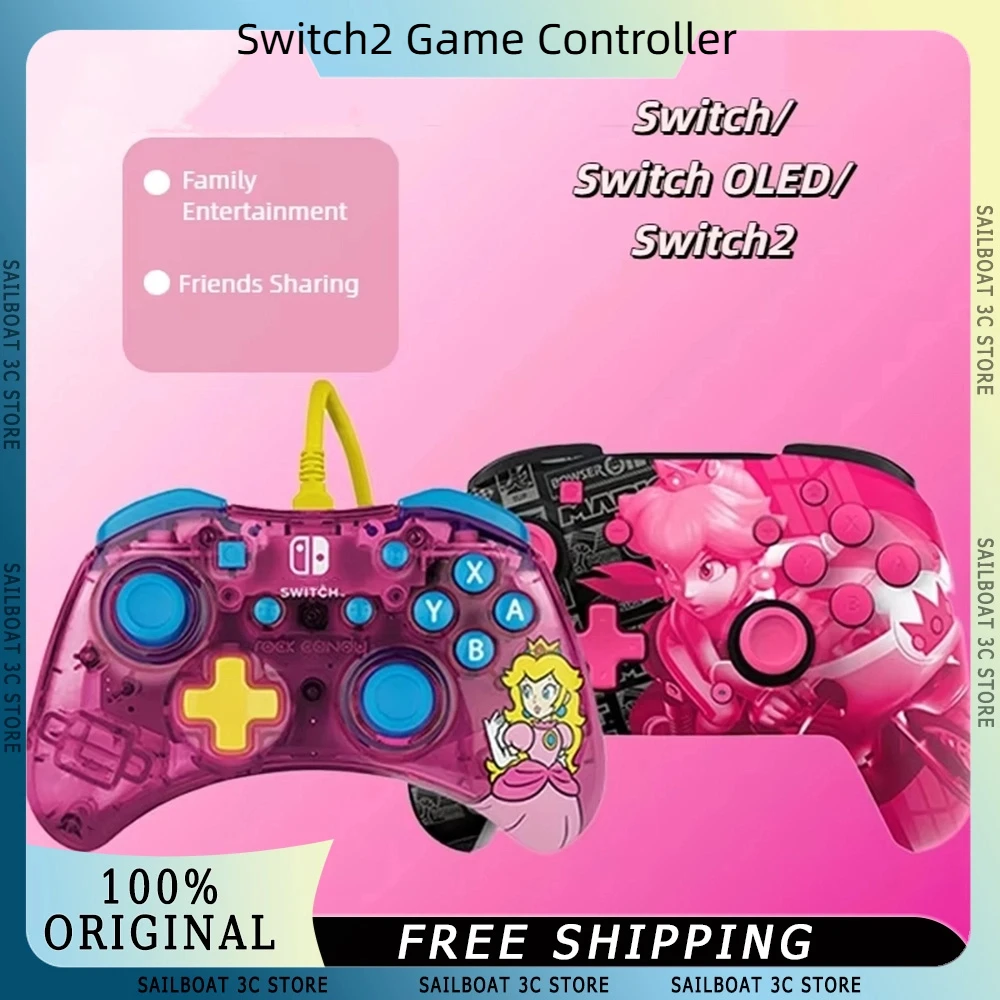 in-stock-switch2-game-controller-wireless-900mah-peach-princess-light-programmable-back-keys-gamepad-for-ns2-joycon-switch-oled