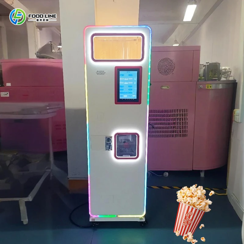 Large capacity popcorn vending machine stainless steel hot sale professional electric popcorn machine
