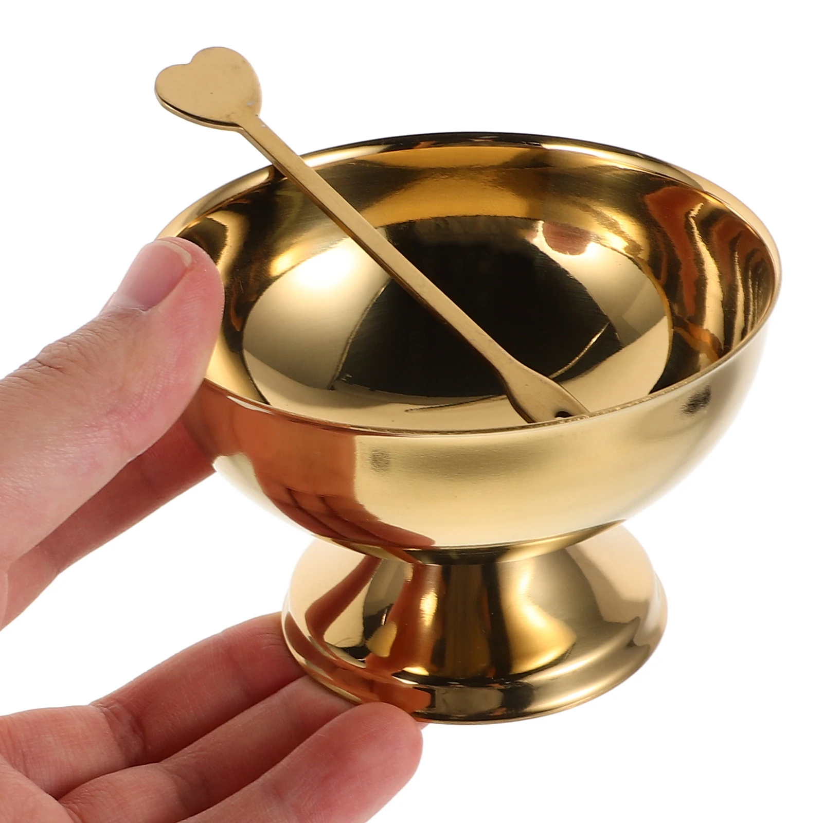 

Creative Ice Stainless Steel Dessert Glass Salad Bowl Dessert Glass Pudding Bowls Sauce Metal Pudding Cups Kitchen
