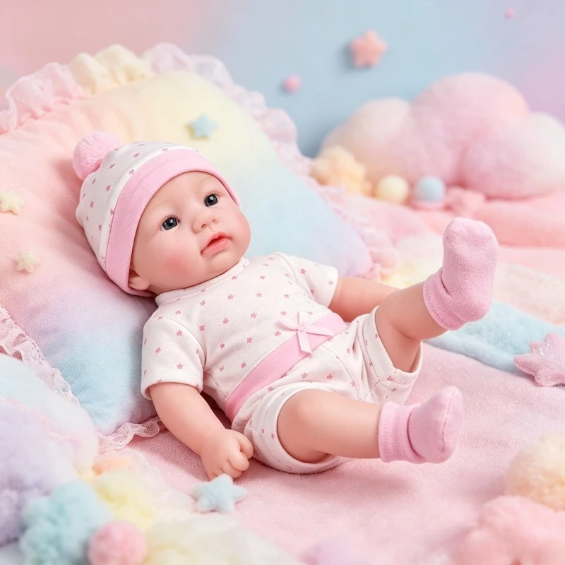 30 cm (12 Zoll) Hochwertige Vollsilikon-Reborn-Puppe Abigail, Lebensechte Realistische Baby-Reborn-Puppe, Beliebte Mädchenpuppe