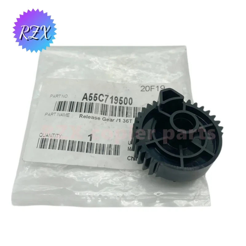Engrenagem de liberação a55c719500/1 36t, engrenagem do motor principal de alta qualidade para konica minolta bh c1085 c1100 c6085 c6100, peças de impressora copiadora