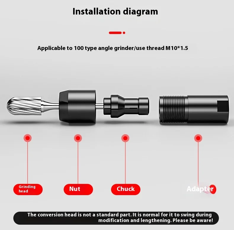 3MM/6MM Angles Grinders Thread Adapter Converters For Angles Grinders Polisher Bit Interfaces Converters Angles Grinders