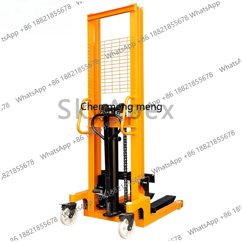 1-ton/2-ton Electric/manual Hydraulic Stacker Cranes Electric Pallet Stacker Forklifts  Used for Warehouse Loading and Unloading