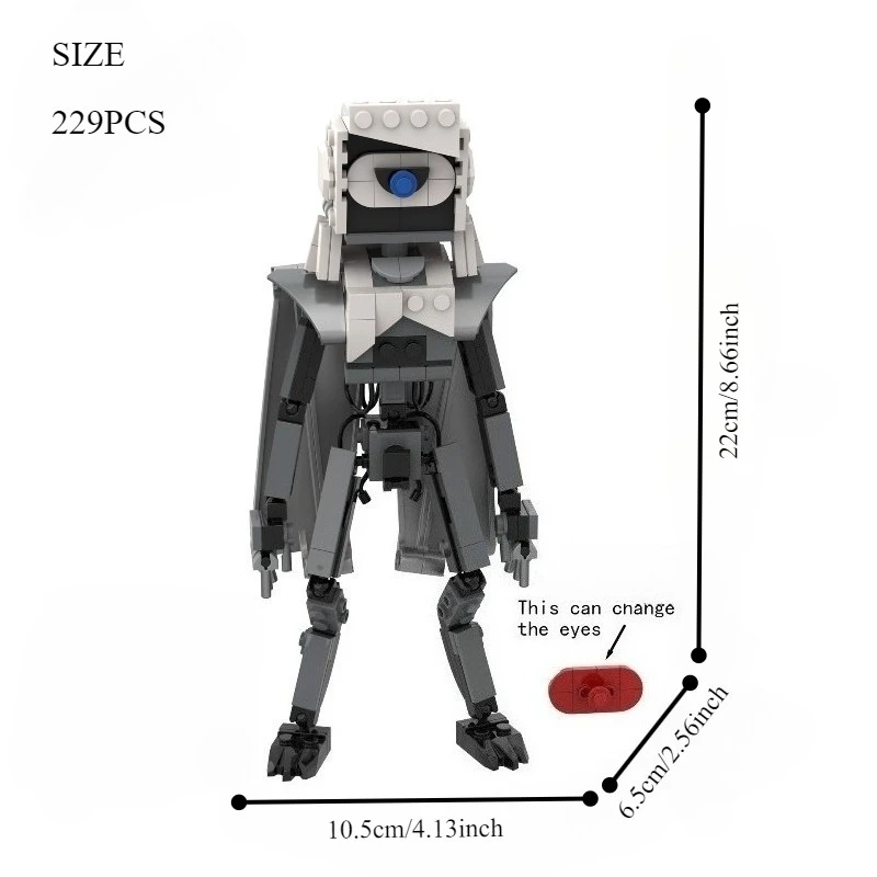 

229Pcs Mad Scientist Building Block Figure, Adult Collectible Display Model for Teens, Educational Holiday Gift