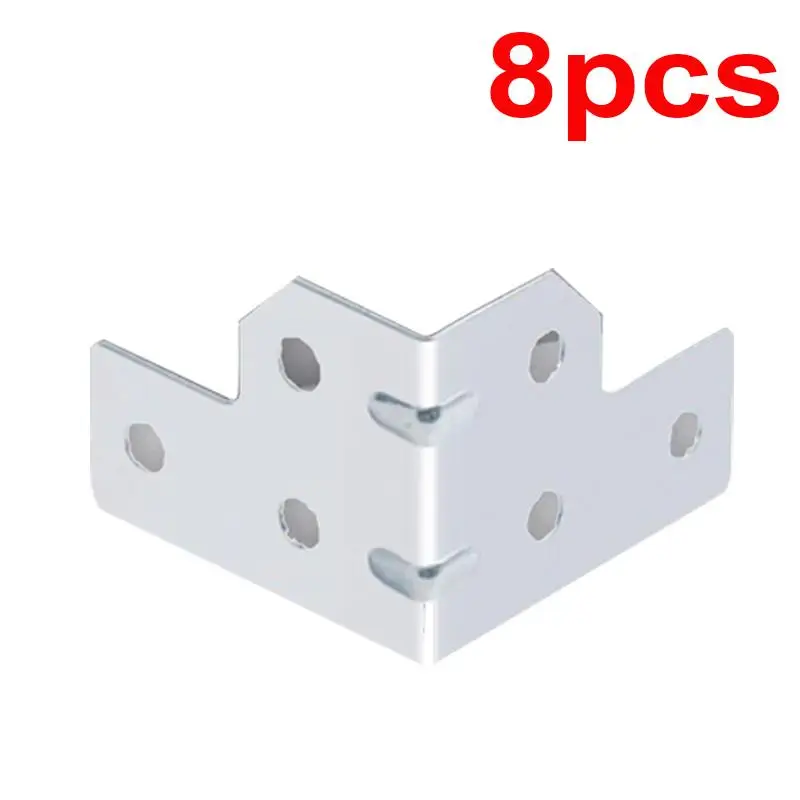 Hot Sale 4/8Pcs Angle Code Flight Case L Brace Tour Case Side Corner Protector 6 Hole Right Angle Code Angle Fixed Brackets