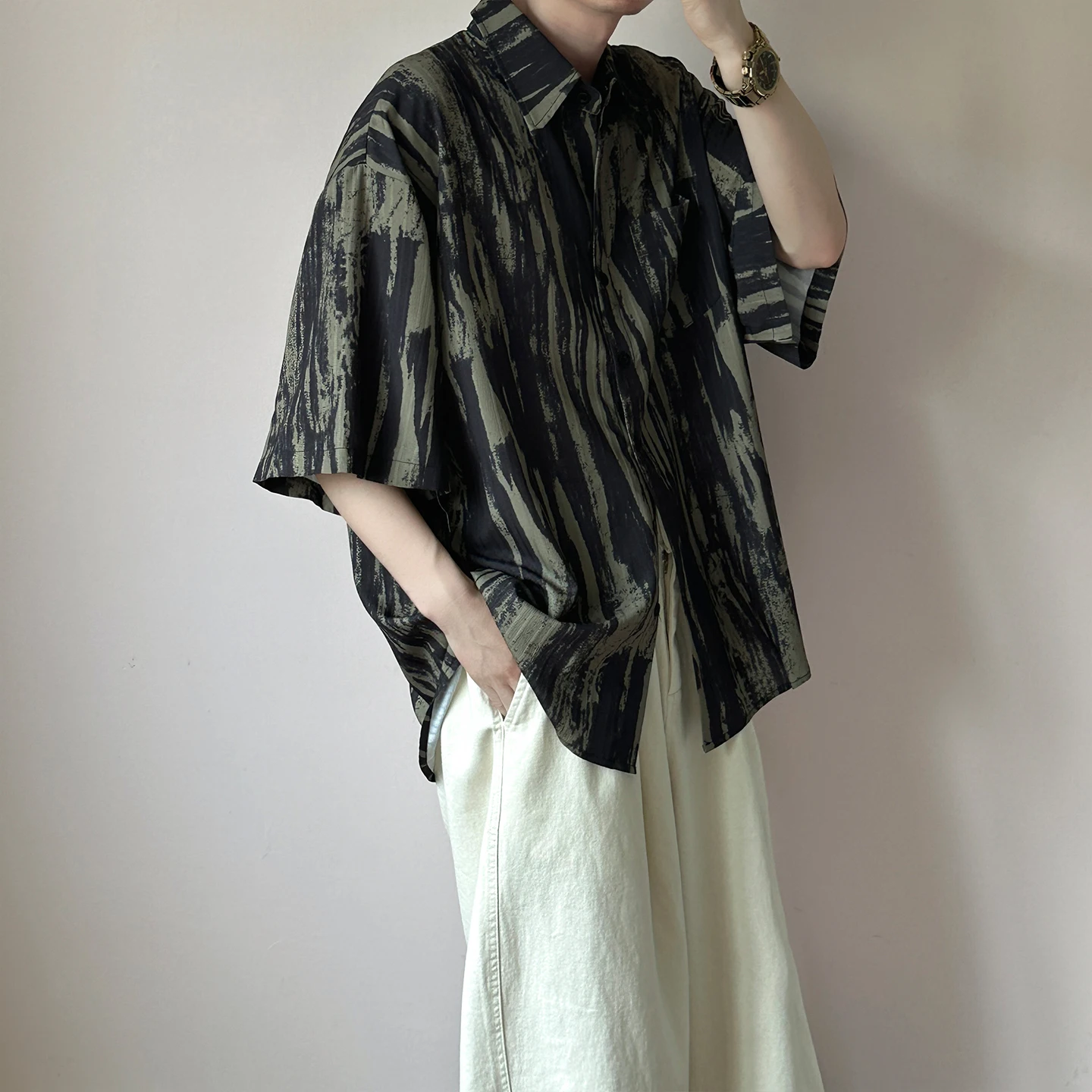Streetwear Brand With Flowers - Camisa Estampada de Moda para Hombre,