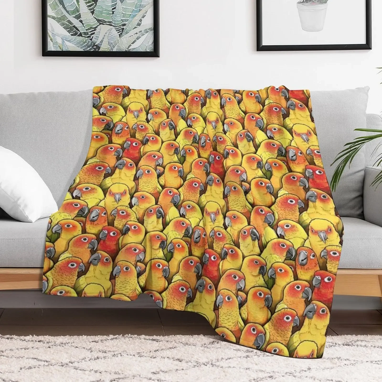 بطانية رمي Sun Conures الفاخرة St لحقيبة نوم الطفل بطانيات هدايا شخصية