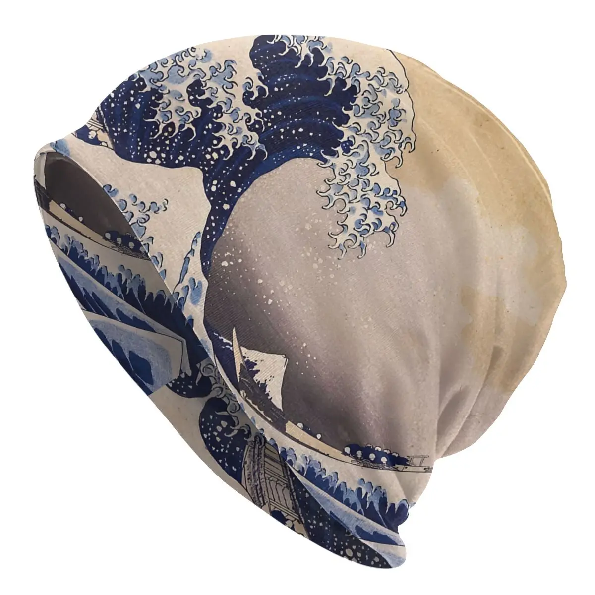 Bonnet Hats Men Women's Thin Skullies Beanies Hat The Great Wave Off Kanagawa By Katsushika Hokusai Autumn Warm Cap Design Caps