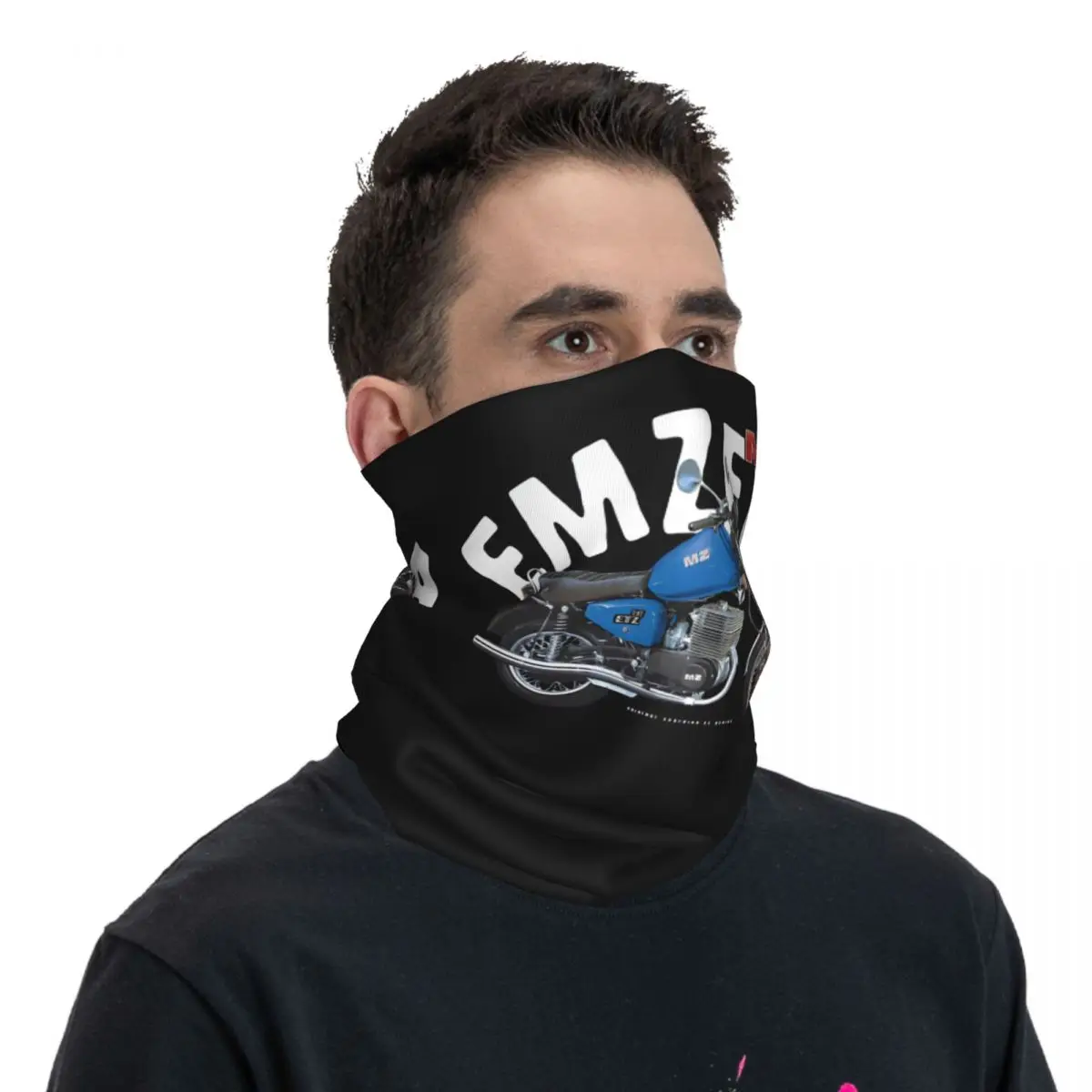 ETZ 251 Bandana Neck Gaiter Motorcycle Club MZ Moto Wrap Scarf Multi-use Balaclava Cycling Unisex Adult Winter