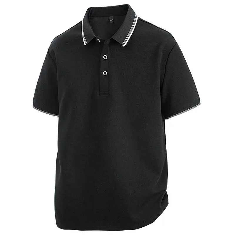 Męska koszulka polo plus size 7XL 8XL, codzienna, letnia, 100% bawełna, oddychająca, z krótkim rękawem, kołnierzyk, koszula biznesowa, golf, męska bluzka, odzież