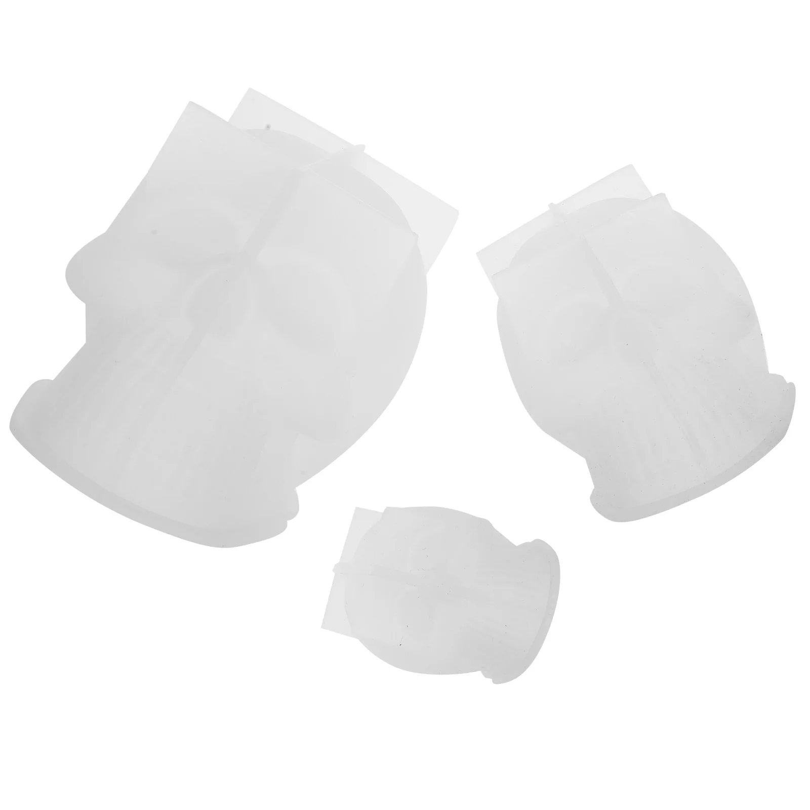 

3Pcs Skull Silicone 3D Head Mold for Resin Casting Soap Clay Halloween Home Decor Halloween Mold