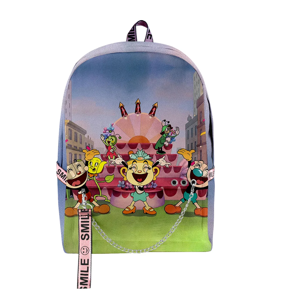 Hip Hop Popular The Cuphead Show 3D Print Student School Bags Unisex Oxford Waterproof Notebook multifunction Travel Backpacks