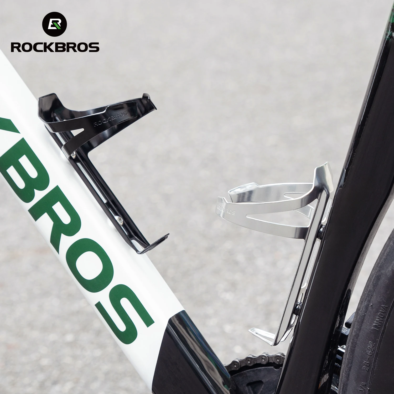 ROCKBROS Bicycle Water Bottle Cage Lightweight Aluminum Alloy Water Cup Holder One-Piece Molding Easy Instal Bike Kettle Holder