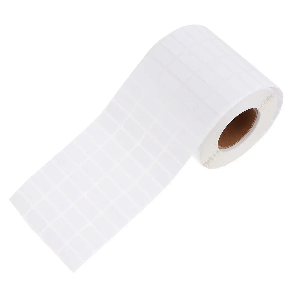 1 Roll Writable White Labels Self-Adhesive Blank Sticker Tags for Storage Jars Bins Boxes DIY Numbering and Labeling