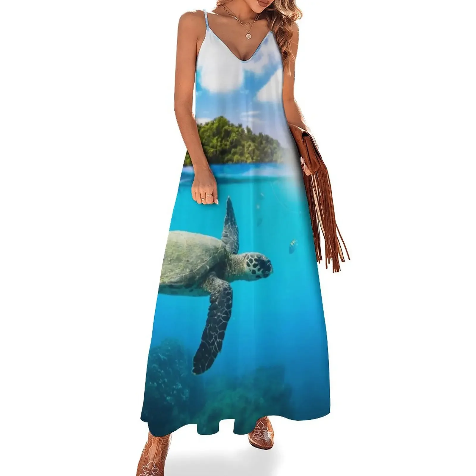 

Tropical Paradise Sleeveless Dress dresses for prom dresses with long sleeves women clothes