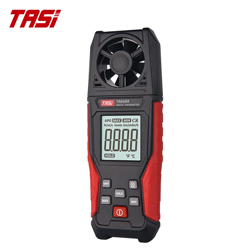 TASI TA640A Handheld Anemometer, digital anemometer, high-precision wind temperature and speed meter