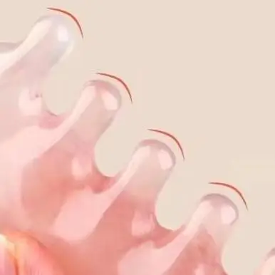 

2Pcs Body Meridian Massage Comb Plastic Five Teeth Wide Tooth Comb Blood Circulation Antistatic Smooth Hair Comb