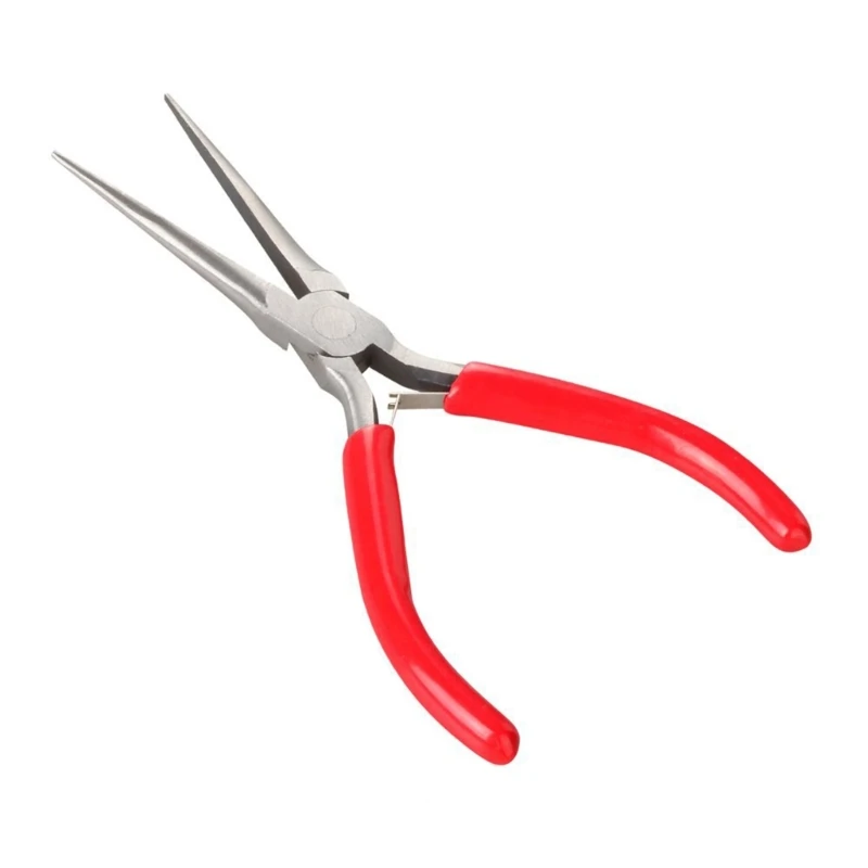 Pinza a becchi tondi con doppia molla Pratici strumenti essenziali per gioielli per creazione gioielli, artigianato in