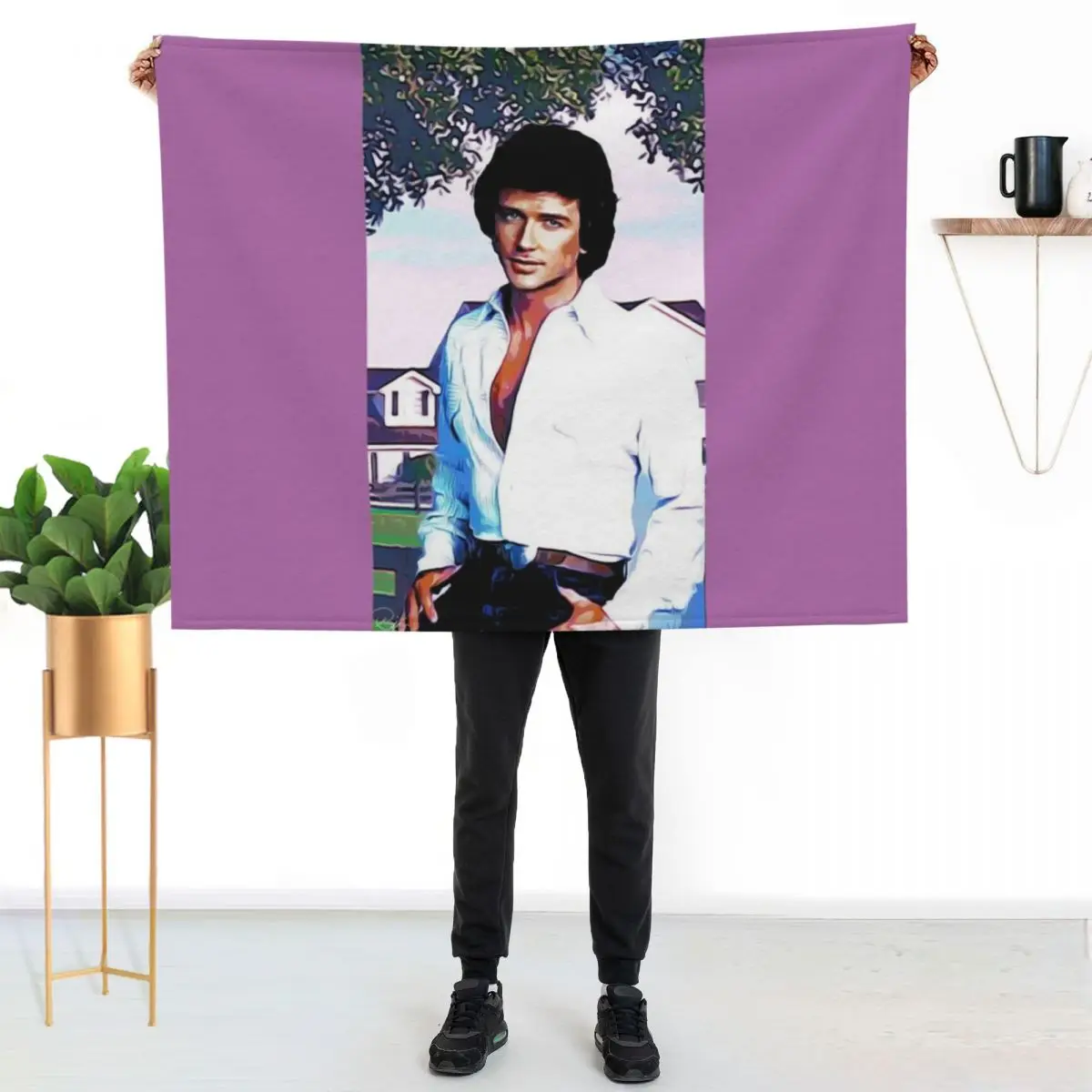BOBBY EWING - DALLAS Throw Blanket cosplay anime decorative Plaid funny gift Retros Bed covers Blankets