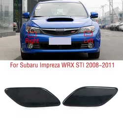 2 pezzi per Subaru Impreza WRX STI 2008-2011 paraurti anteriore faro lavafari ugello a getto Spray coperchio della pompa coperchio non verniciato