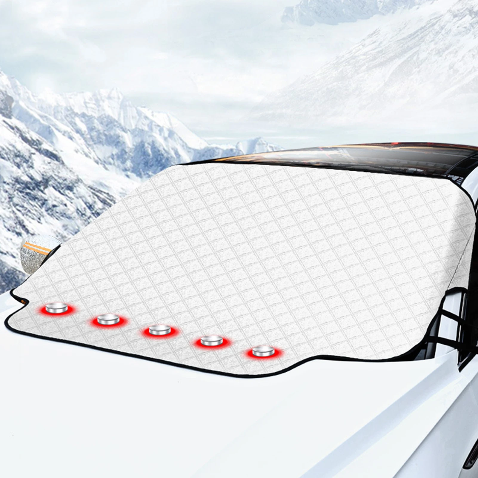 Car Windshield Sun Shad Cover Rainproof, Snow-proof, Windproof, And Ice-proof Non-Scratch Automobile Windshield Snow Cover