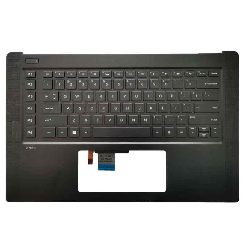 

Новая клавиатура для ноутбука США для HP OMEN 15 15-5000 15-5110ca, верхний чехол для упора для рук, лицевая панель клавиатуры США, крышка 46M02QCS0001