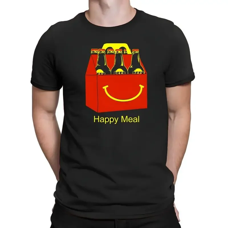 Bestes Kaufangebot: Lustiges Happy Meal Humor Trink-T-Shirt im Premium-Retro-Stil, S-5XL