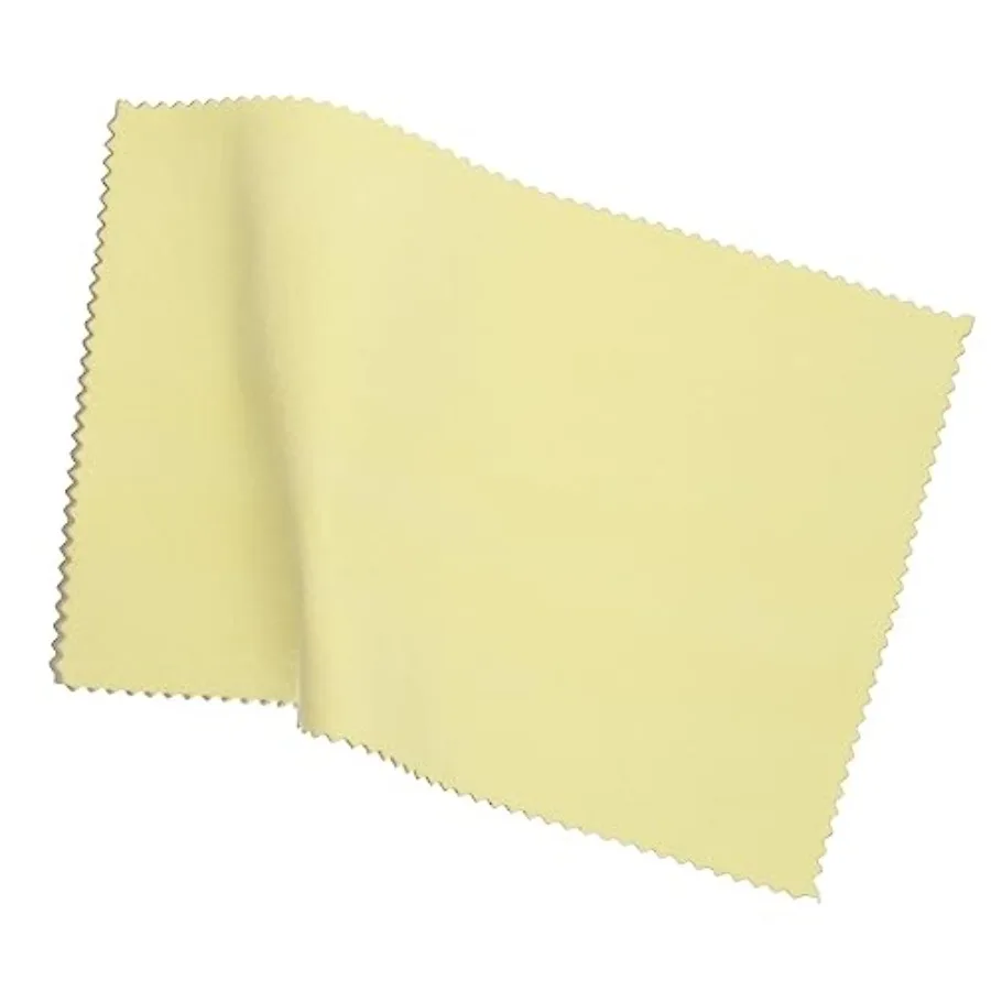

Sunshine Polishing Cloth 10 Pack Soft Yellow Cloth Cleans Jewelry Gold Silver Brass Copper and Metals Leaves A Long-Lasting Lus