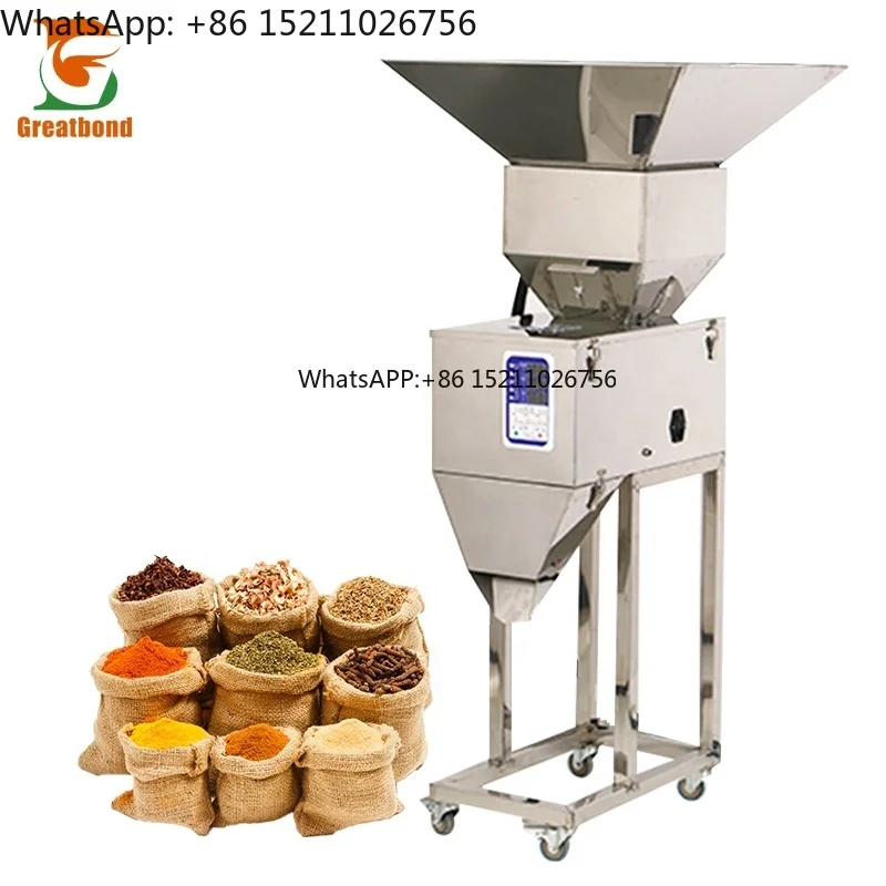 1KG-25KG alta velocidad tamaño grande comercial arroz nueces grano frijol harina bolsita partículas en polvo té pesaje embalaje máquina de llenado
