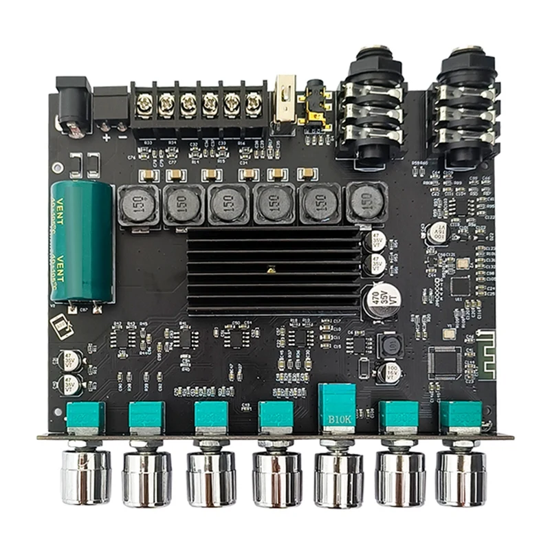 

ZK-AM100 Bluetooth Amplifier Board 50Wx2 +100W TPA3116D2 Power Amplifier 2.1 Channel Microphone Audio Module