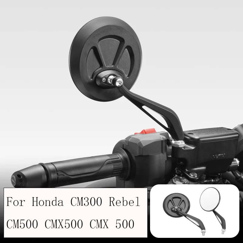 

For Honda CM300 Rebel CM500 CMX500 CMX 500 REBEL Motorcycle Rear View Mirror Cycling Clear Rearview Adjustable Left Right Mirror