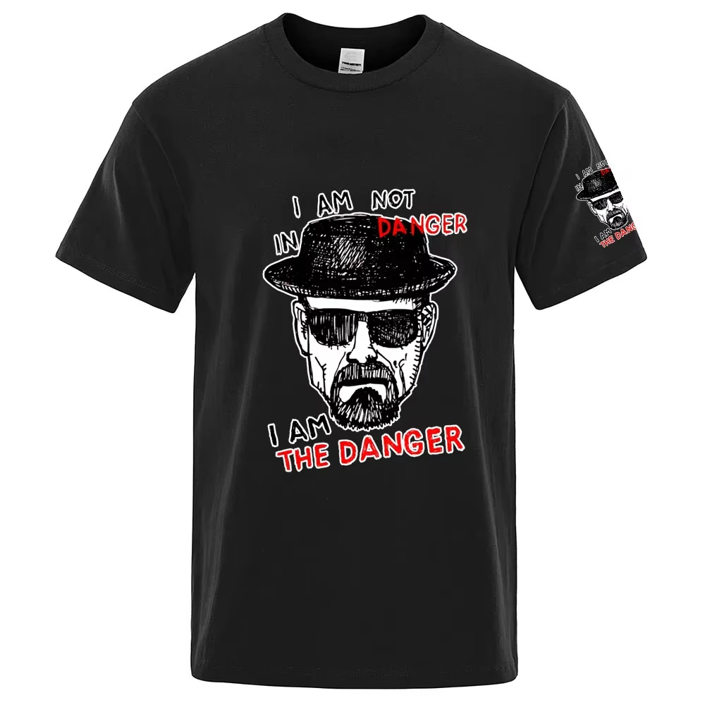 2026 Breaking Bad Printing Men's New Brand Cotton High Quality Ordinary Short Sleeve T-Shirt Solid Color Casual Breathable Tops